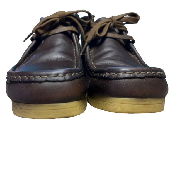 Collection by Clarks Wallabee Brown Oiled Leather Chukka Desert Shoes Mens 8.5 M main image 9